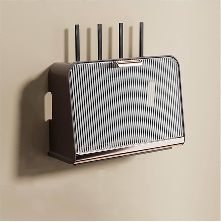 Luxury Wifi Cabinet Storage Box, Wall Mounted Router Storage Box, WiFi Device Storage Rack with Heat Dissipation Luxury Wifi Cabinet Storage Box, Wall Mounted Router Storage Box, WiFi Device Storage Rack with Heat Dissipation